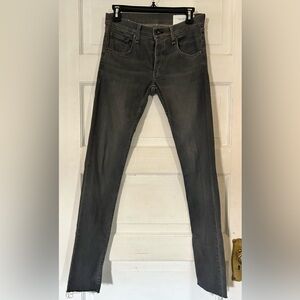 👖 Rag & Bone Gray Grey Fit 1 Extra Slim Skinny Jeans Size 29